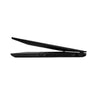 Black laptop on a white background