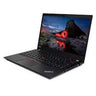 Laptop with a scenic display on a white background