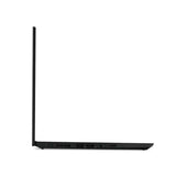Black laptop on a white background