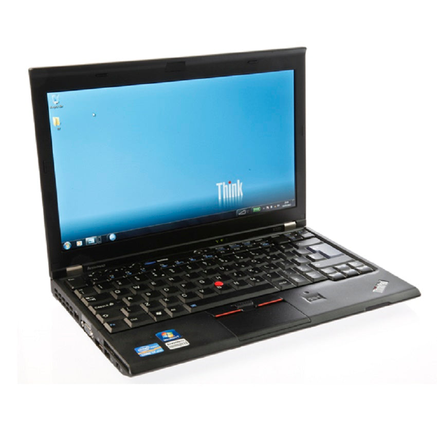 Lenovo ThinkPad X220 Intel Core i5 12.5" laptop highlighting the display, keyboard, and connectivity ports. - Rentopc
