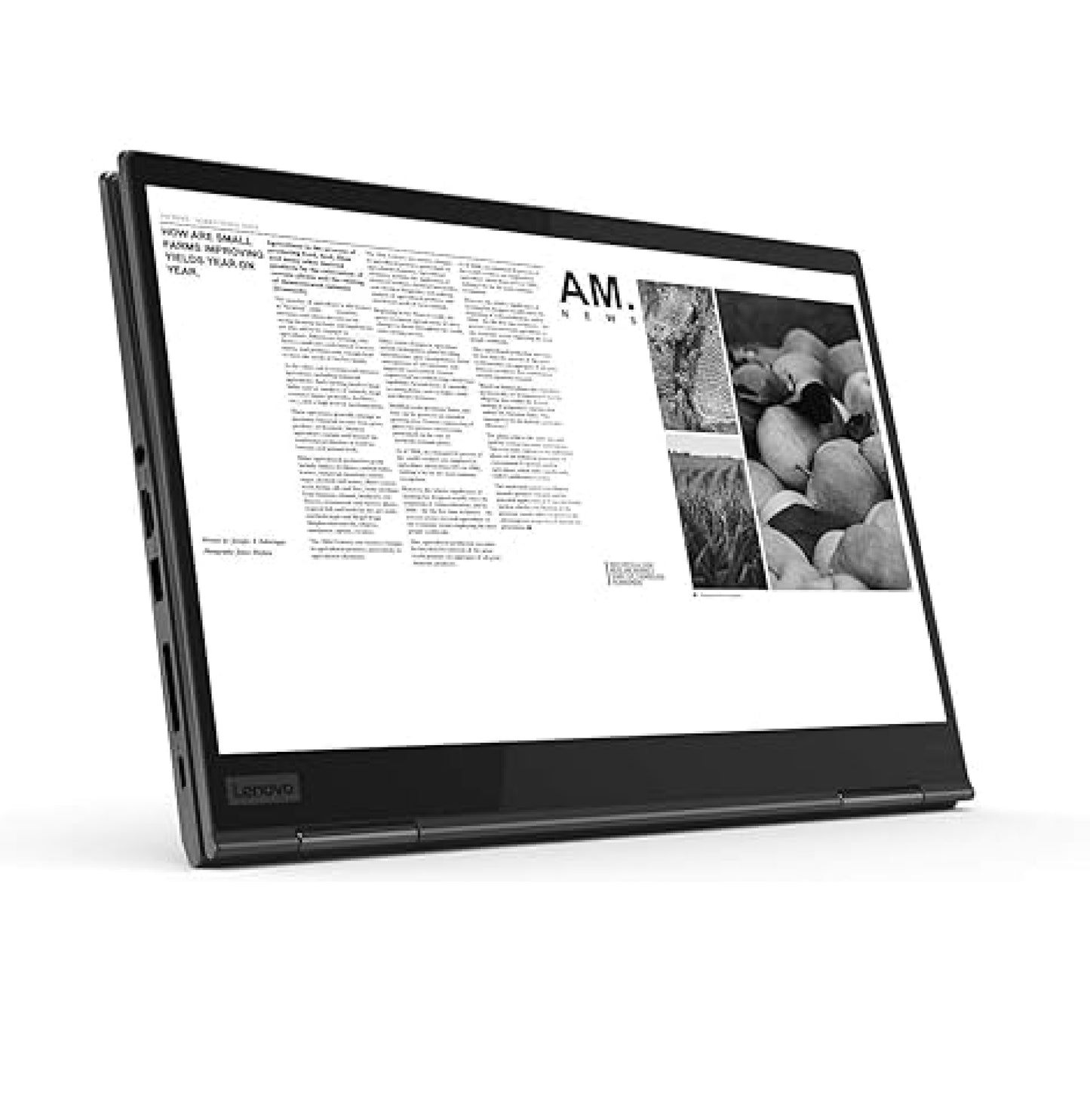 Lenovo ThinkPad X1 Carbon laptop highlighting 360°  in tablet mode.- Rentopc