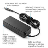 Original HP Big Round Pin Laptop Adapter 65W(Used-Mint Condition) - RENTOPC