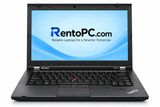 Lenovo ThinkPad T430 front view with RentoPC.com branding