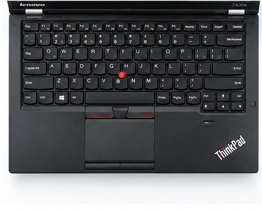 Lenovo ThinkPad T430s keyboard and TrackPoint view
