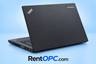Lenovo ThinkPad T440 rear and left-side view with RentOPC.com branding