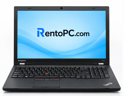 Lenovo ThinkPad T530 15.6-inch front view with RentoPC.com branding