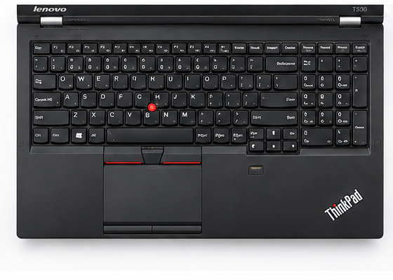 Lenovo ThinkPad T530 keyboard, numeric keypad and TrackPoint view
